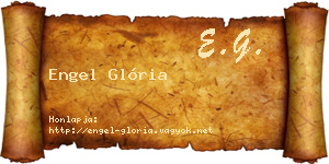 Engel Glória névjegykártya